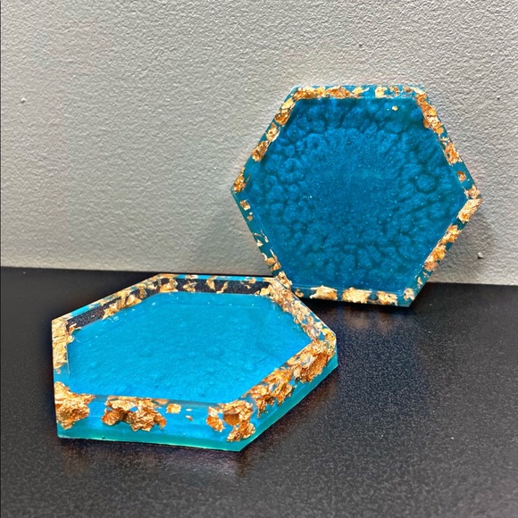 Hexagon Coaster Set - Picture 2 of 3